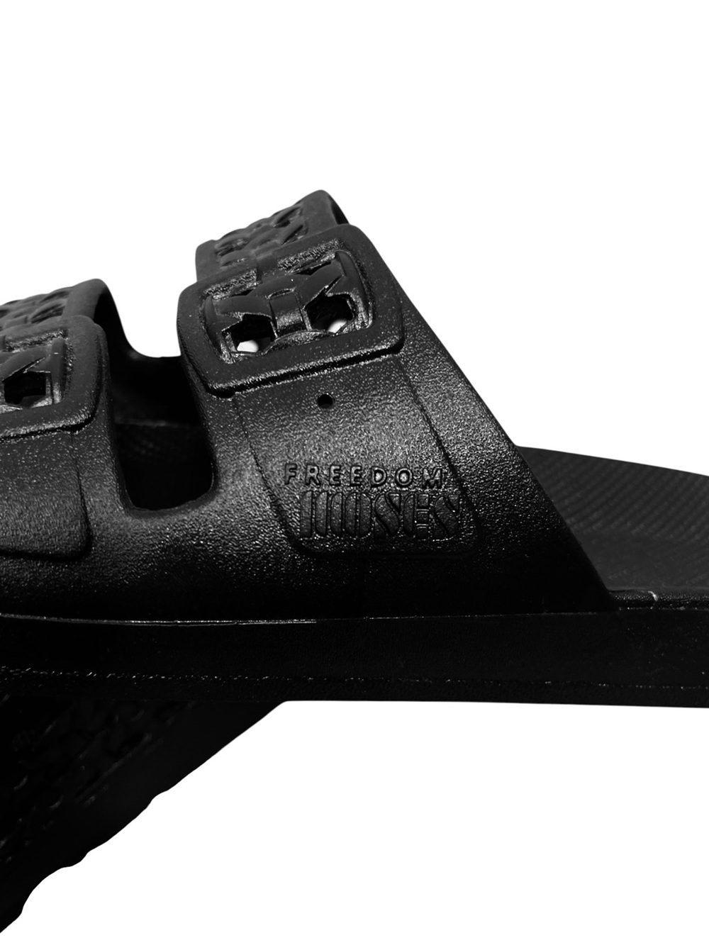Freedom Moses Paz Black Slides Women’s size 7/8 - Picture 6 of 8